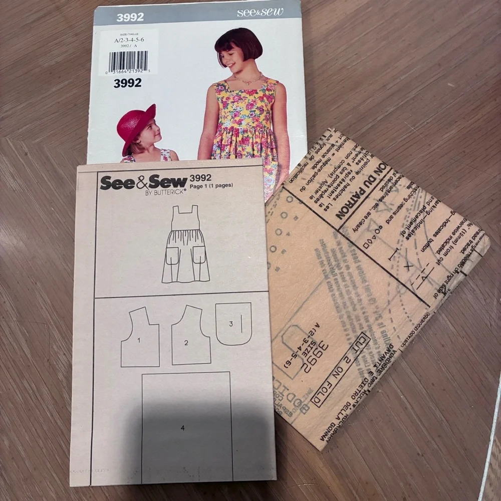 VINTAGE Unused UNCUT Sewing Patterns.  (6) NEW: original packages CHILD SIZES.